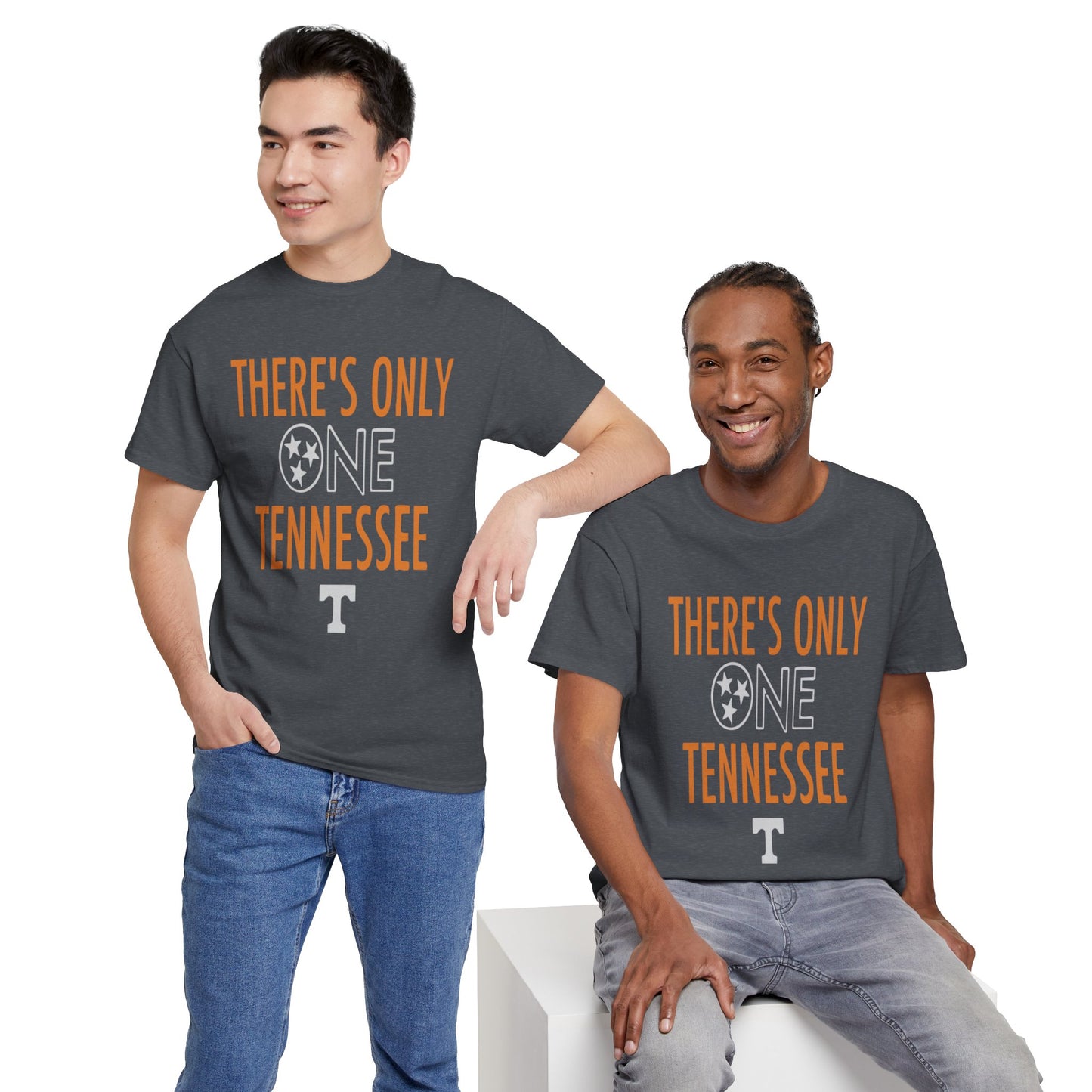 Tennessee Pride Tee, Unisex Heavy Cotton Tee, Tennessee Fans Gift, College Sports Apparel, Casual Everyday Wear, State Pride Shirt