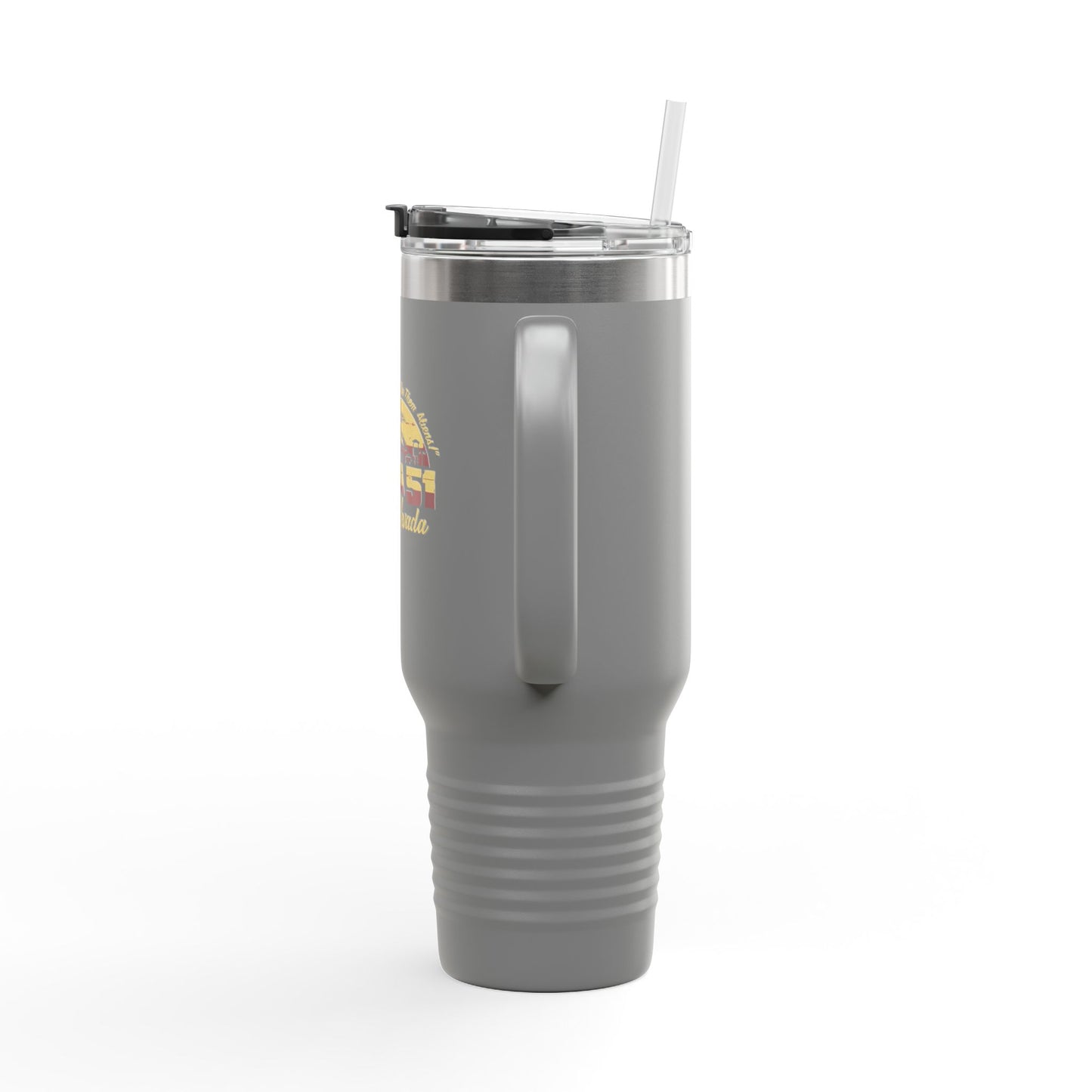 Alien Coffee Mug for Area 51 Fans, Travel Drinkware, 40oz Insulated Tumbler, Perfect for Road Trips, Gifts for UFO Lovers, Sci-Fi Inspired