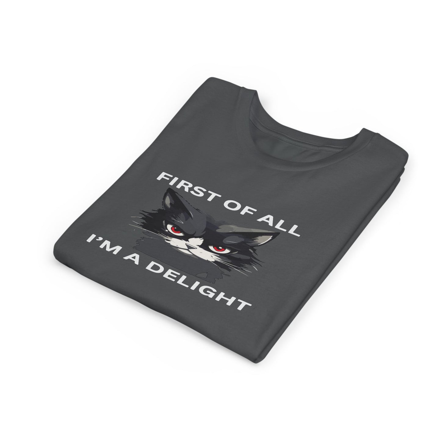 Youth Cat Humor Tee - Perfect for Cat Lovers, Birthday Gifts for Kids, Everyday Wear, Funny Quotes Shirt, Gift for Pet Lovers