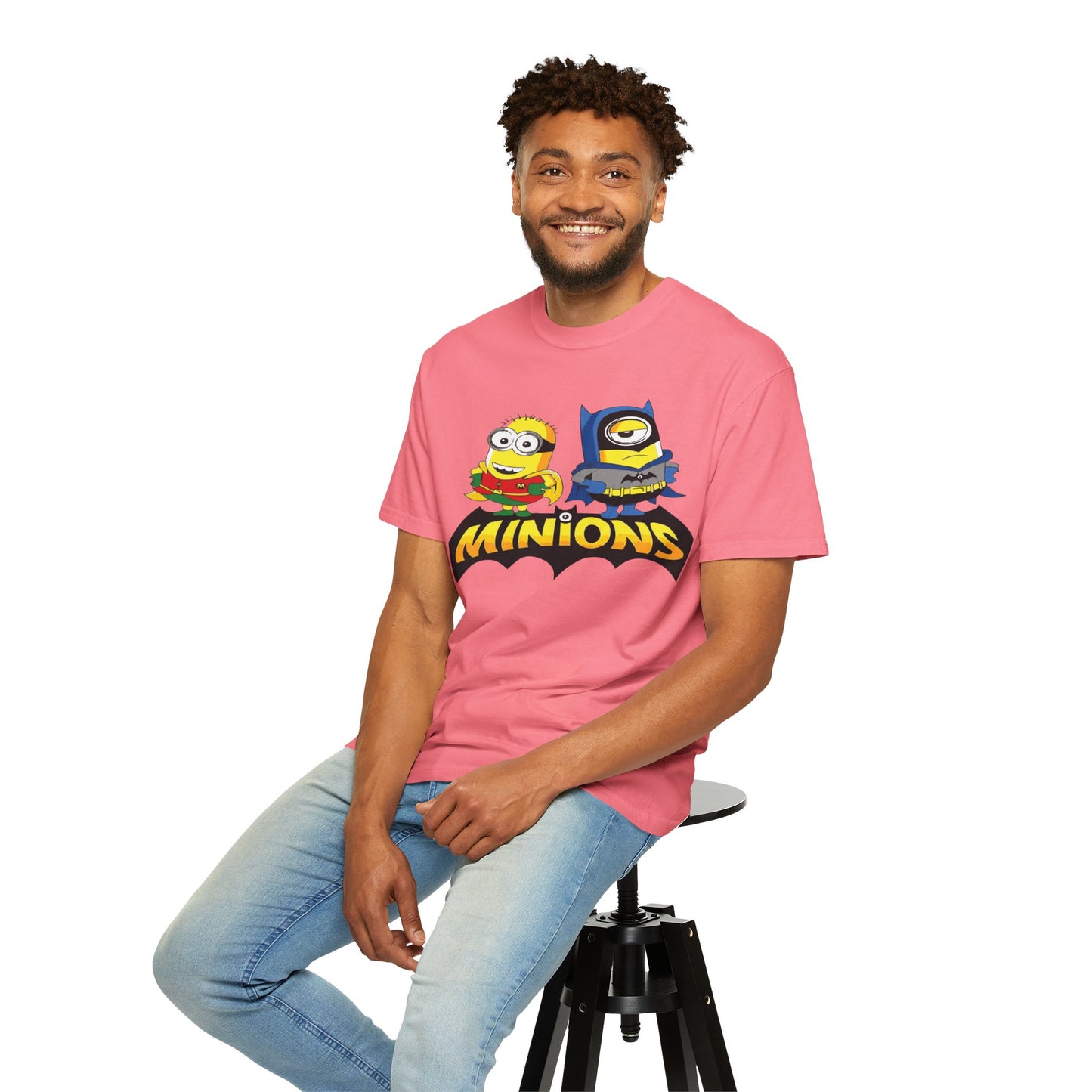 Minions Superhero Unisex T-shirt, Fun Gift for Kids, Cartoon Apparel, Birthday Party Outfit, Family Movie Night Wear