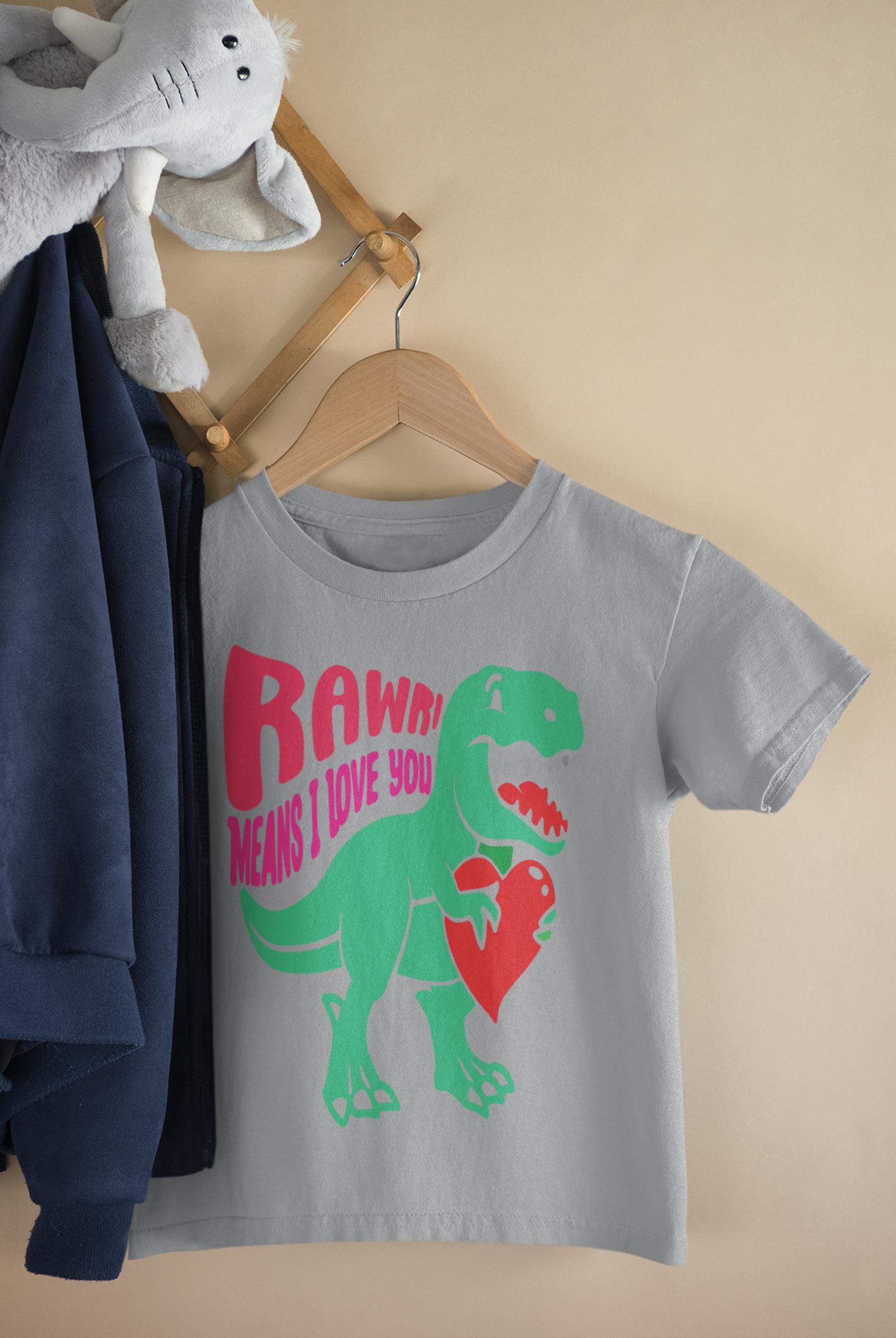 Rawr Means I love You Kids Heavy Cotton™ Tee