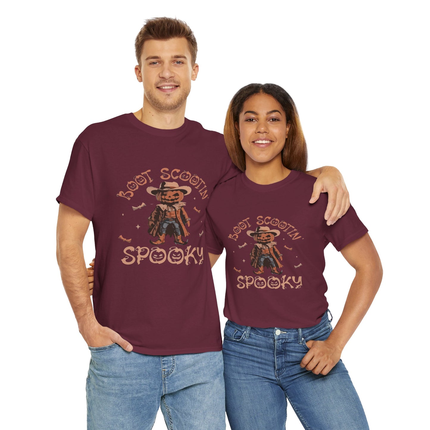 Spooky Cowboy Tee, Unisex Heavy Cotton T-Shirt, Halloween Costume, Fall Fashion, Fun Casual Wear, Gift for Friends, Boot Scootin' [...]