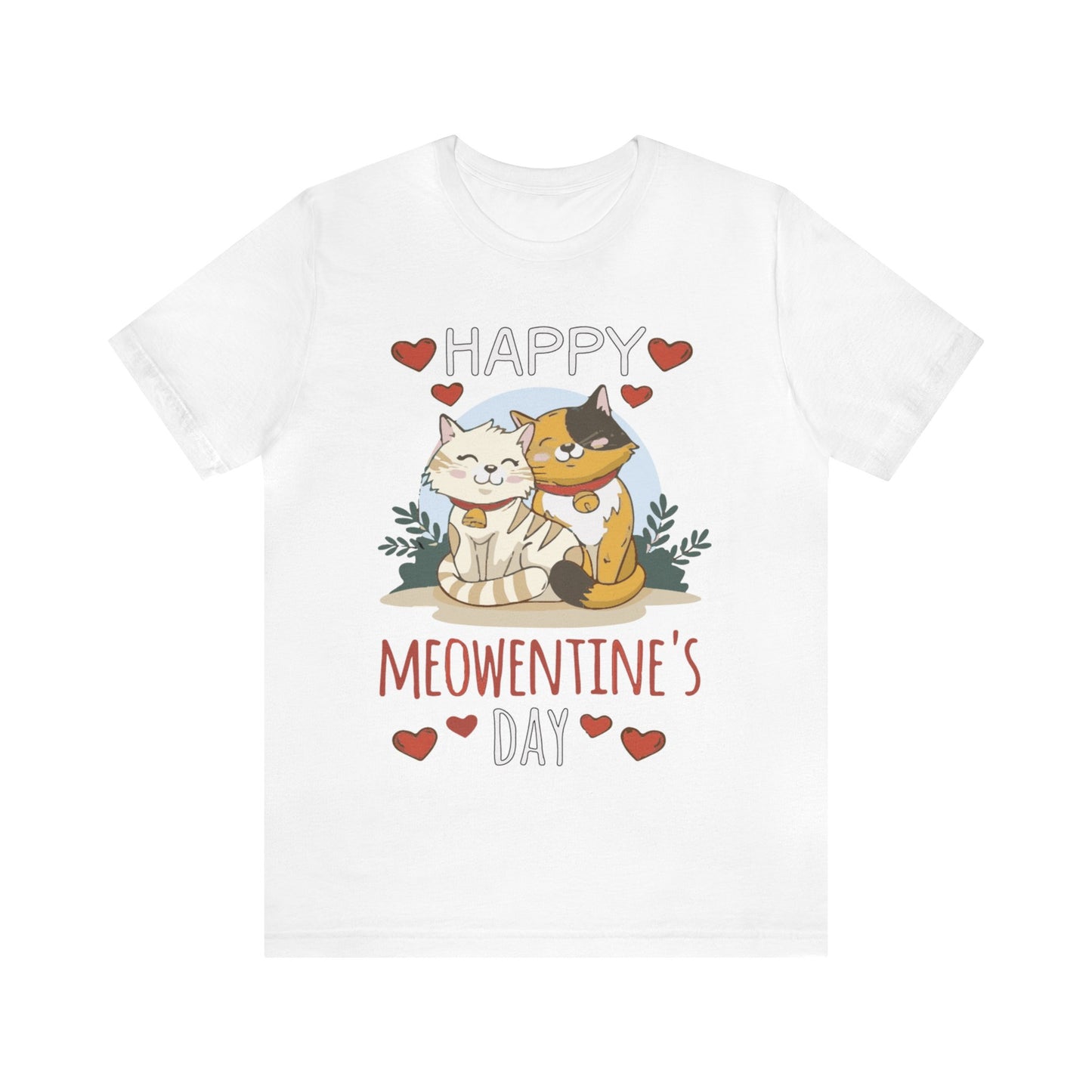 Happy Meowentine's Jersey Short Sleeve Tee