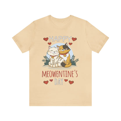 Happy Meowentine's Jersey Short Sleeve Tee