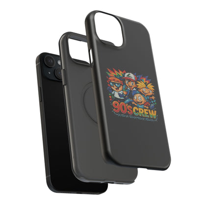 90s Crew Impact-Resistant Phone Case — Retro Cartoon Gamer Design