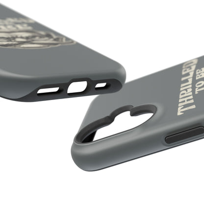 Phone Case — "Thrilled to Be Here" Vintage Mustache Man Impact Case