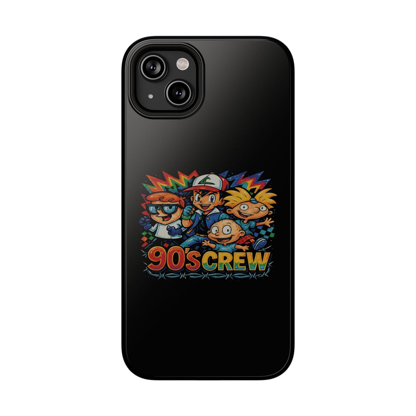 90s Crew Impact-Resistant Phone Case — Retro Cartoon Gamer Design