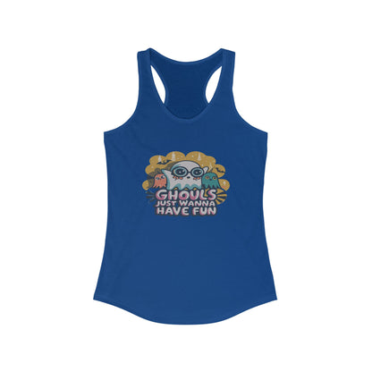 Ghouls Just Wanna Have Fun Tank Top, Women's Summer Shirt, Halloween Apparel, Casual Top, Spooky Gift, Fun Workout Wear