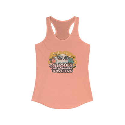 Ghouls Just Wanna Have Fun Tank Top, Women's Summer Shirt, Halloween Apparel, Casual Top, Spooky Gift, Fun Workout Wear