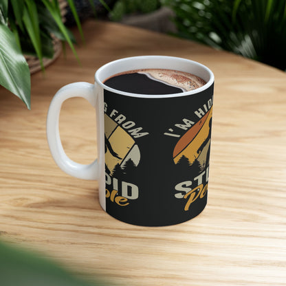 Funny Bigfoot Coffee Mug - Hiding from Stupid People - Gift for Sasquatch Lovers, Humor Mug, Office Coffee Cup, Unique Gift, Laughs [...]