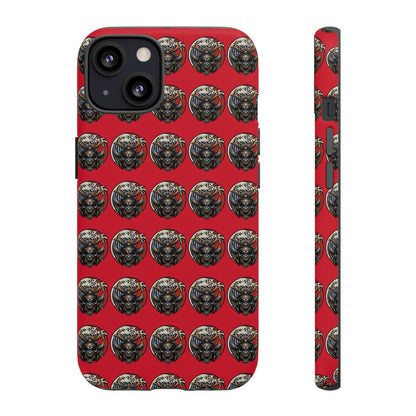Bold Phone Case, Tough Phone Cover, Red Phone Protector, Unique Gift for Him/Her, Trendy Tech Accessory
