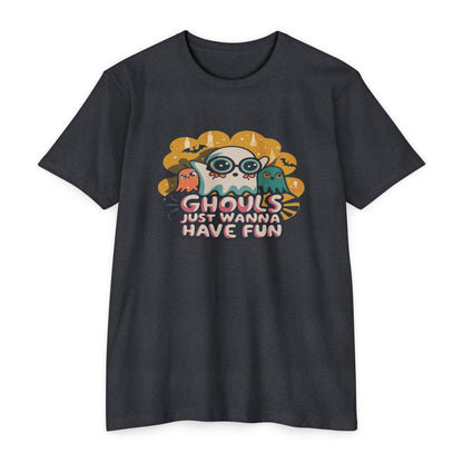 Halloween Fun Graphic Tee, Ghouls T-shirt, Unisex T-shirt, Spooky Shirt, Casual Halloween Apparel