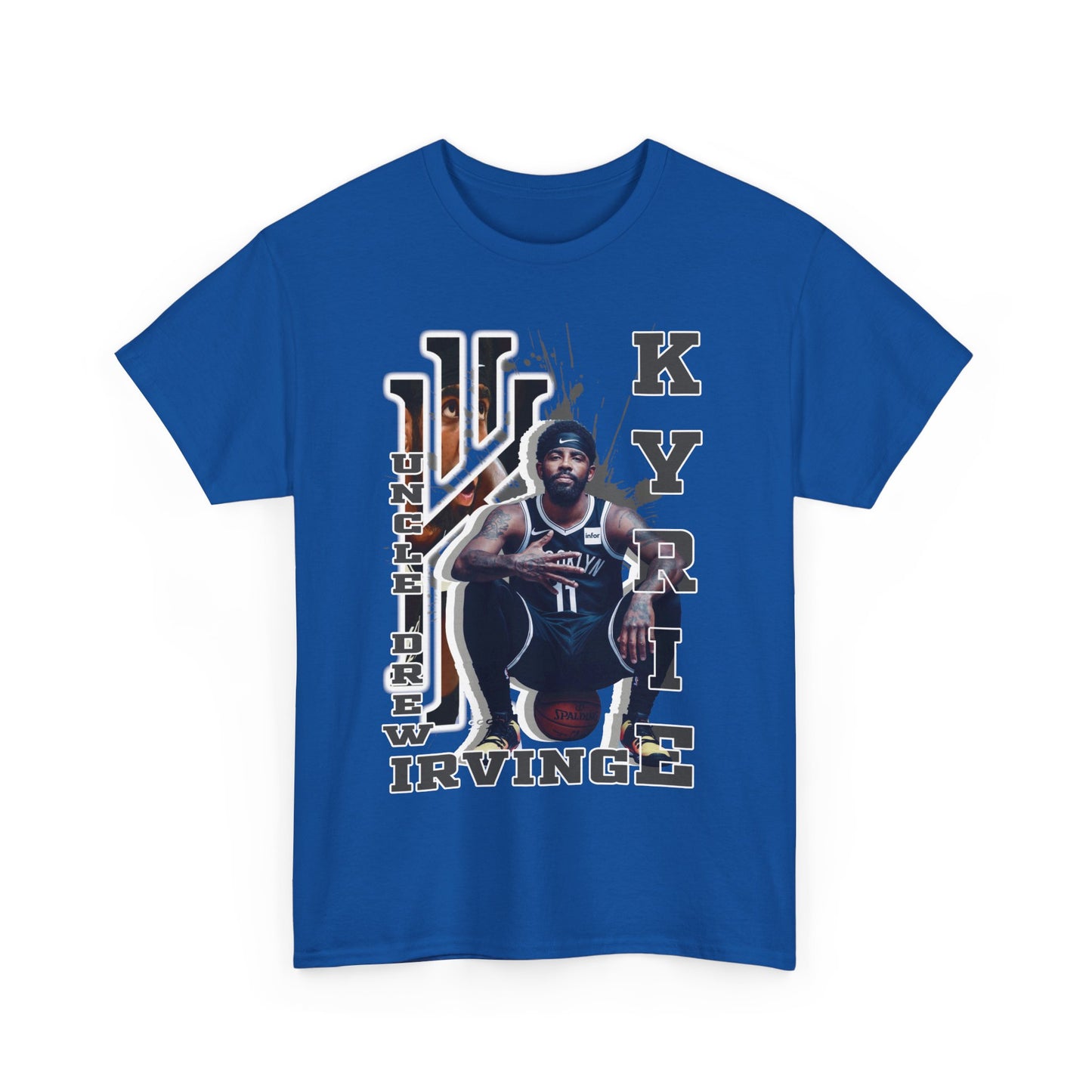 Kyrie Irving Unisex Heavy Cotton Tee, Basketball Fan Shirt, Sports Merchandise, Gift for Athletes, Streetwear Style