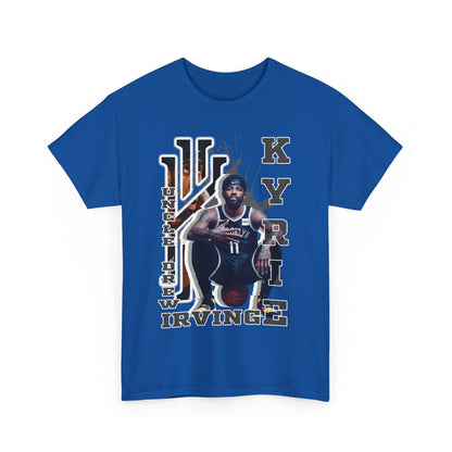 Kyrie Irving Unisex Heavy Cotton Tee, Basketball Fan Shirt, Sports Merchandise, Gift for Athletes, Streetwear Style
