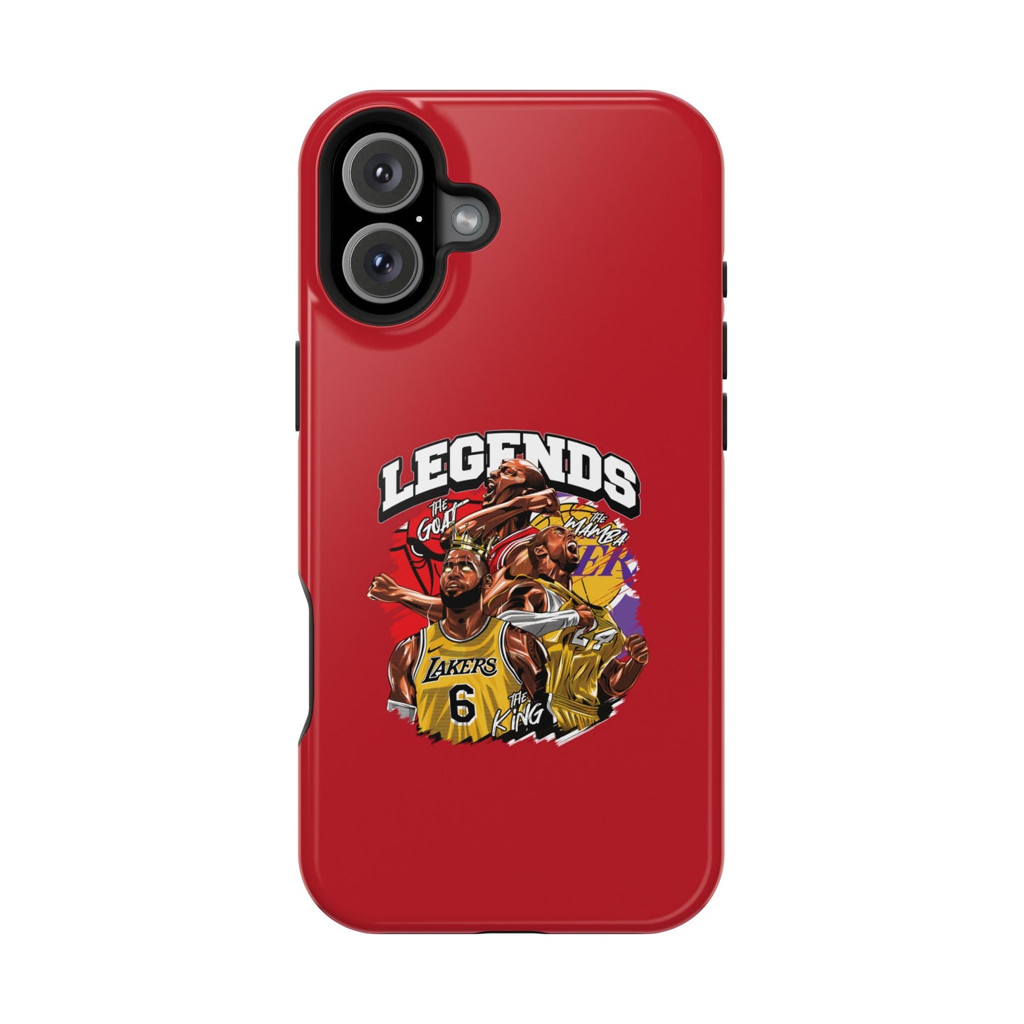 Legends Basketball Graphic Phone Case — Impact-Resistant iPhone Cover