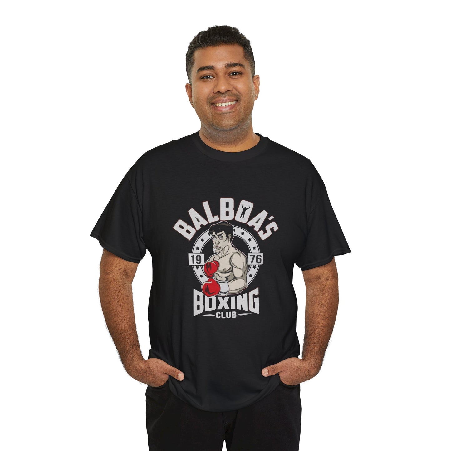 Balboa's Boxing Club Unisex Heavy Cotton Tee - Vintage Sports Shirt, Gym Apparel, Boxing Fan Gear, Fitness Gift, Casual Wear