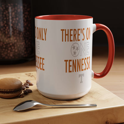 Tennessee Accent Coffee Mug - Perfect for Fans, Gift for Graduates, Home Office Essential, Sports Celebration, Personalized Tea Cup
