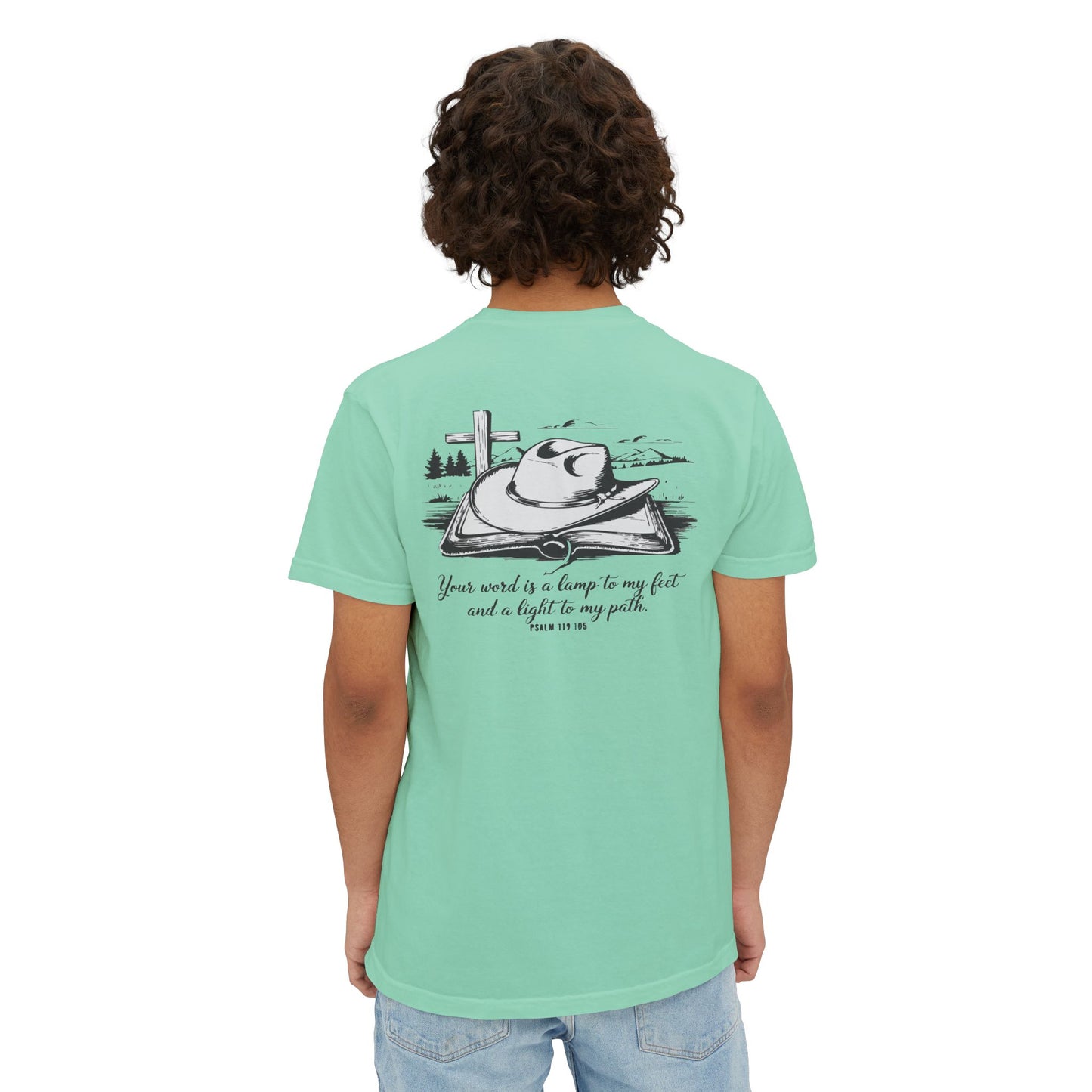 Unisex Pocket T-Shirt with Inspirational Quote - Perfect for Everyday Wear, Gift for Friends and Family, Spiritual Vibes, Summer Outing