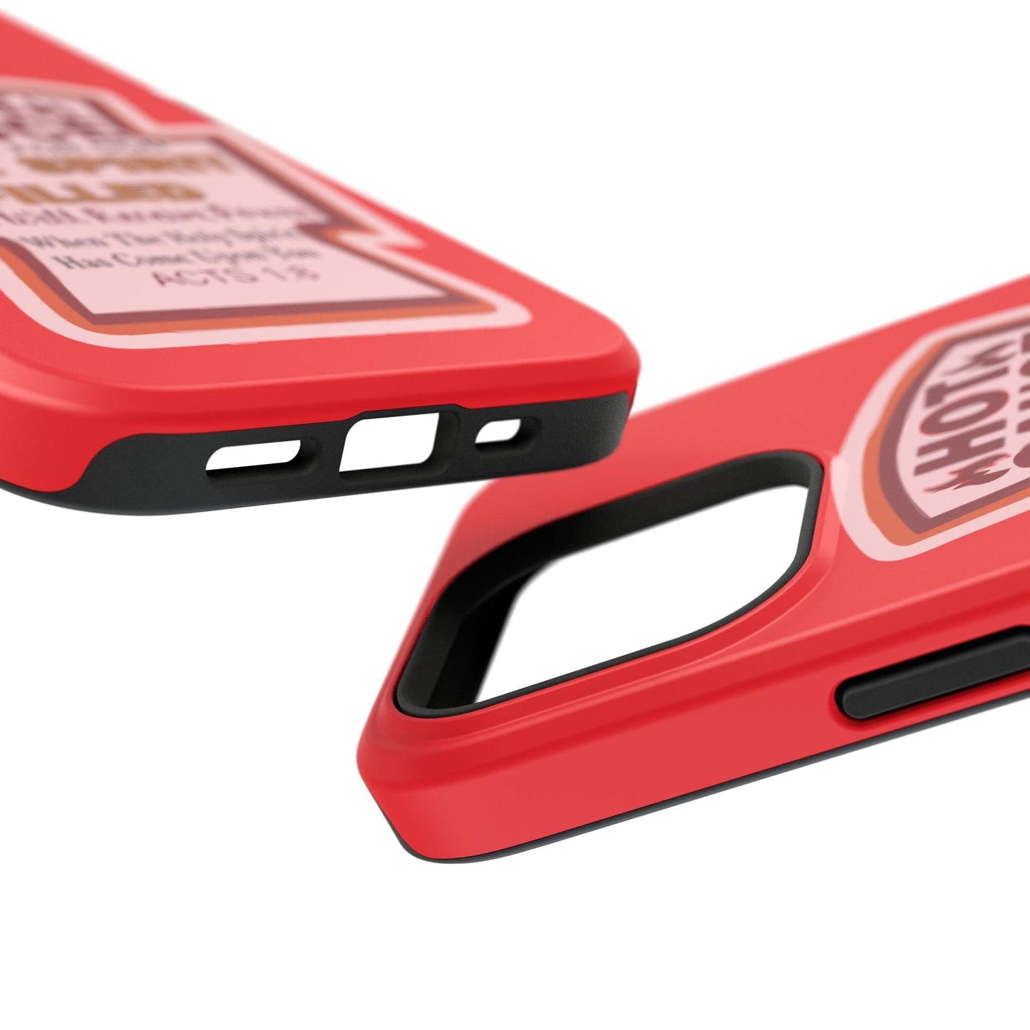 Holy Spirit Hot Sauce Phone Cases - Impact-Resistant, Christian Gift, Spiritual Reminder, Unique Design, Faith-Based Accessory