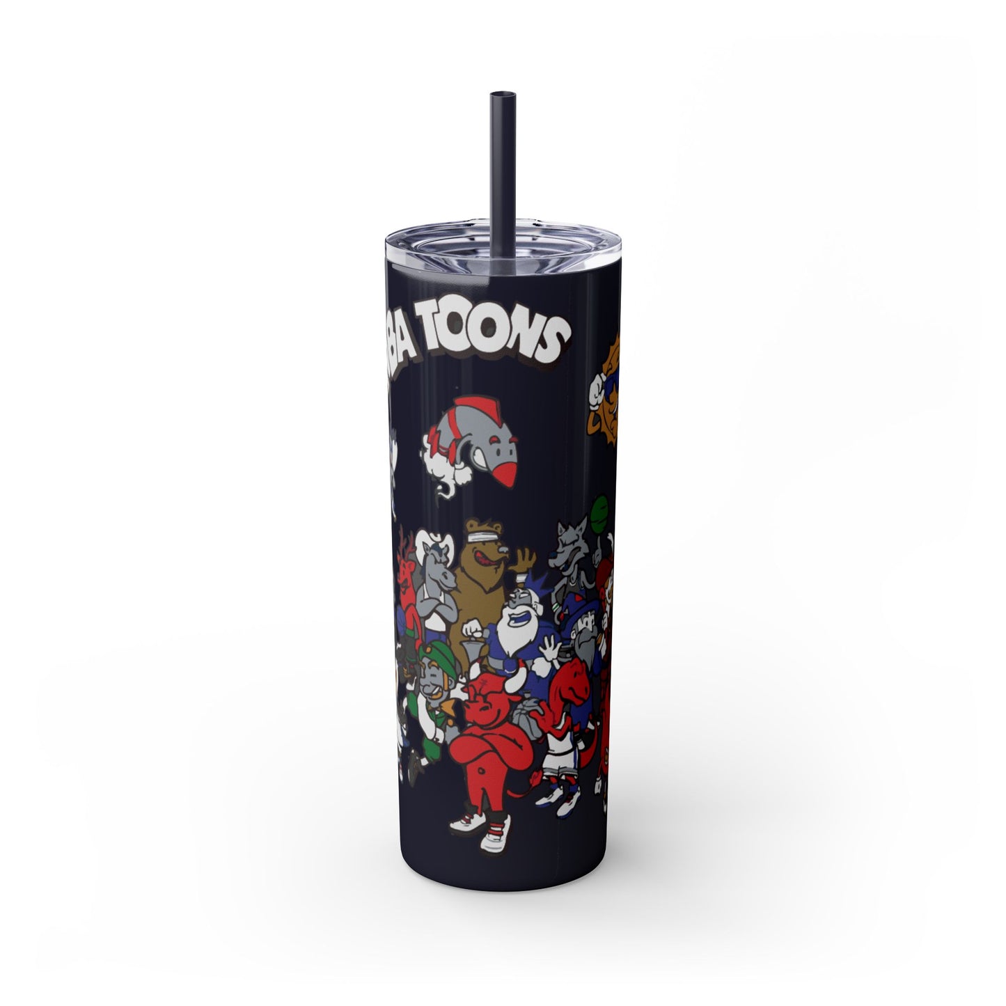 NBA Toons Skinny Tumbler with Straw, 20oz - Stylish Drinkware for Sports Fans, Gift for Birthdays, Holidays, Basketball Lovers, Fun [...]
