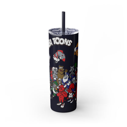 NBA Toons Skinny Tumbler with Straw, 20oz - Stylish Drinkware for Sports Fans, Gift for Birthdays, Holidays, Basketball Lovers, Fun [...]