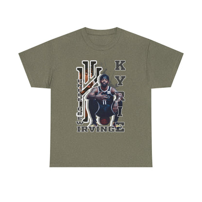 Kyrie Irving Unisex Heavy Cotton Tee, Basketball Fan Shirt, Sports Merchandise, Gift for Athletes, Streetwear Style