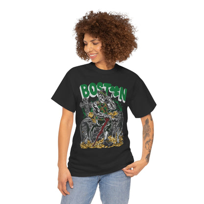 Boston Graphic Tee, Unisex Heavy Cotton T-Shirt, Vintage Boston Shirt, Irish Pride Apparel, St. Patrick's Day Gift, Casual Wear