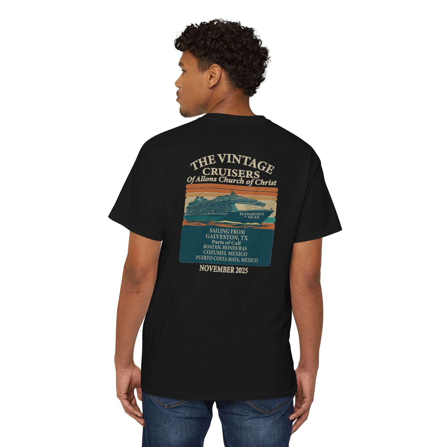 Retro Pocket Tee Allons Church of Christ Cruise 2025 Unisex T-Shirt