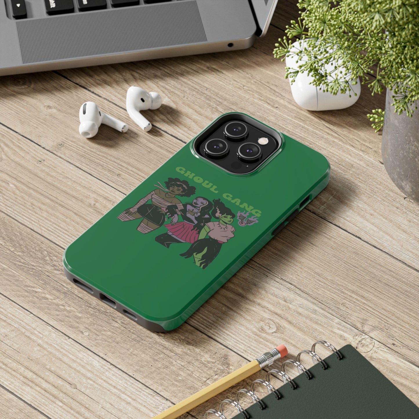 Ghoul Gang Tough Phone Case, Phone Accessory, Halloween Gift, Spooky Aesthetic, Durable Protection, Trendy Design