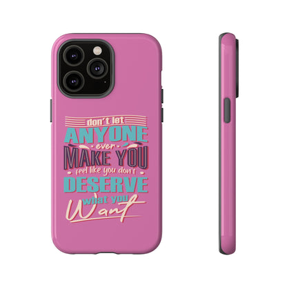 Inspirational Phone Case, Motivational Phone Cover, Tough Cases for Her, Gift for Friends, Self-Love Quote Case