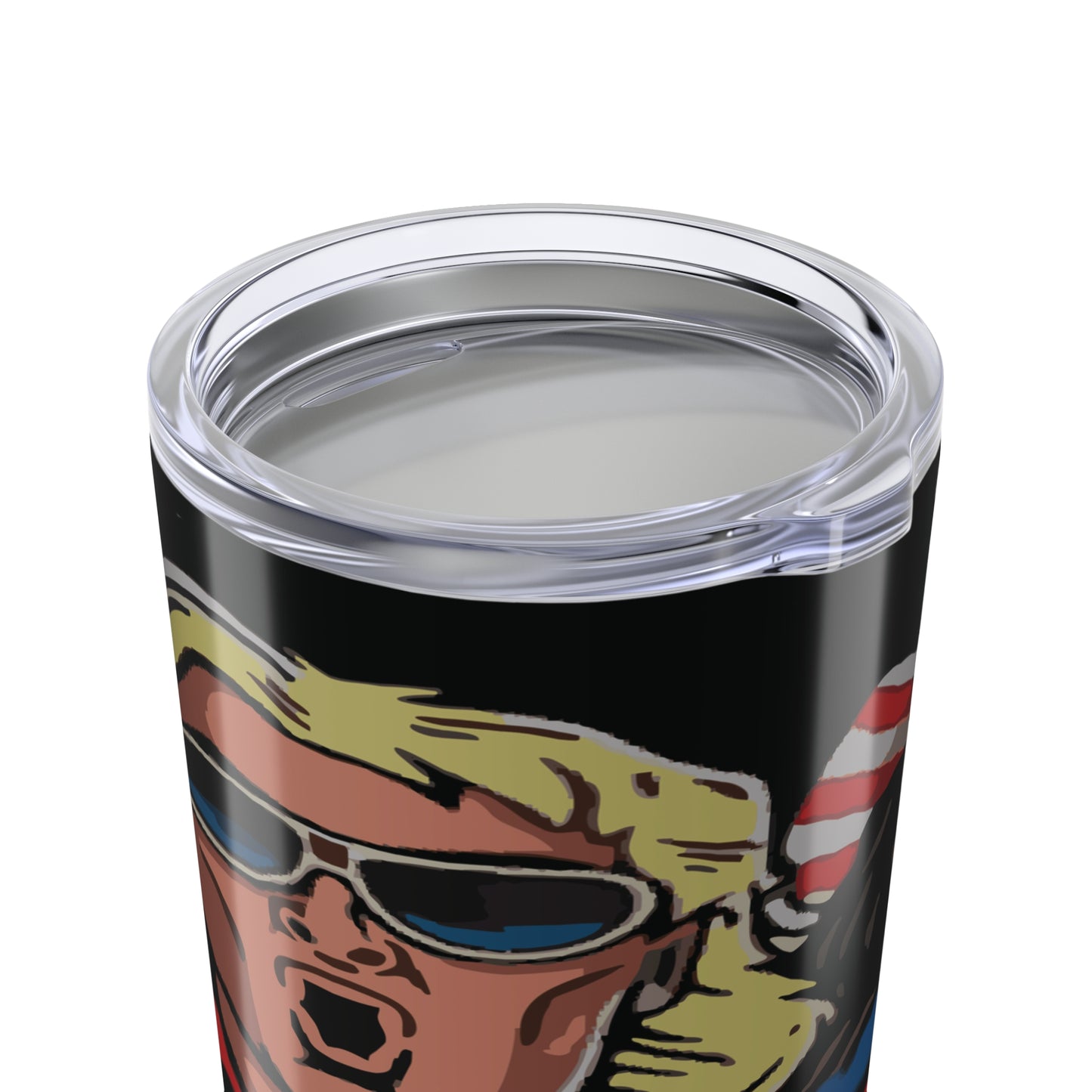 Randy vs. Flair Retro 20oz Tumbler — Vintage Wrestling Design