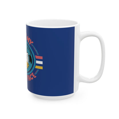 Donald Duck 'This Is My Happy Face' Ceramic Mug - 11oz & 15oz