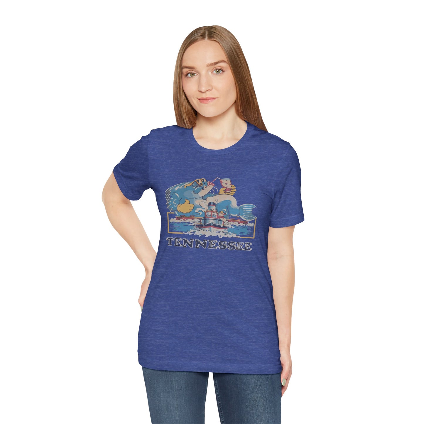 Tennessee Vintage Graphic Tee, Unisex Jersey Short Sleeve T-Shirt, Souvenir Shirt, Vacation Wear, Gift for Travelers, Retro Tee