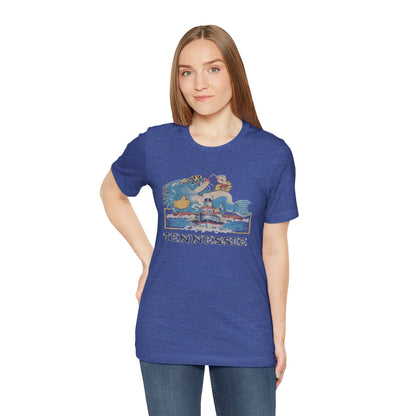 Tennessee Vintage Graphic Tee, Unisex Jersey Short Sleeve T-Shirt, Souvenir Shirt, Vacation Wear, Gift for Travelers, Retro Tee