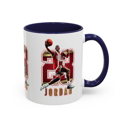 Michael Jordan Accent Coffee Mug - 11oz & 15oz - Perfect Gift for Sports Fans, Collectors, Basketball Lovers, Unique Gift Idea