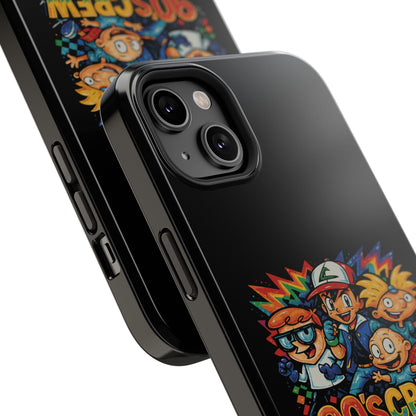 90s Crew Impact-Resistant Phone Case — Retro Cartoon Gamer Design
