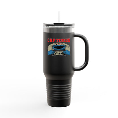 Adventure-Ready Insulated Travel Mug - 40oz with 'Captured' Design
