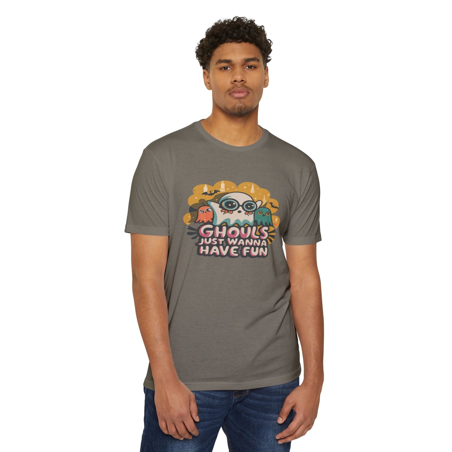 Halloween Fun Graphic Tee, Ghouls T-shirt, Unisex T-shirt, Spooky Shirt, Casual Halloween Apparel