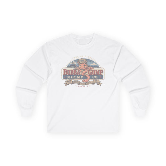 Long Sleeve Tee - Retro 'Bubba Gump Shrimp Co.' Vintage Logo