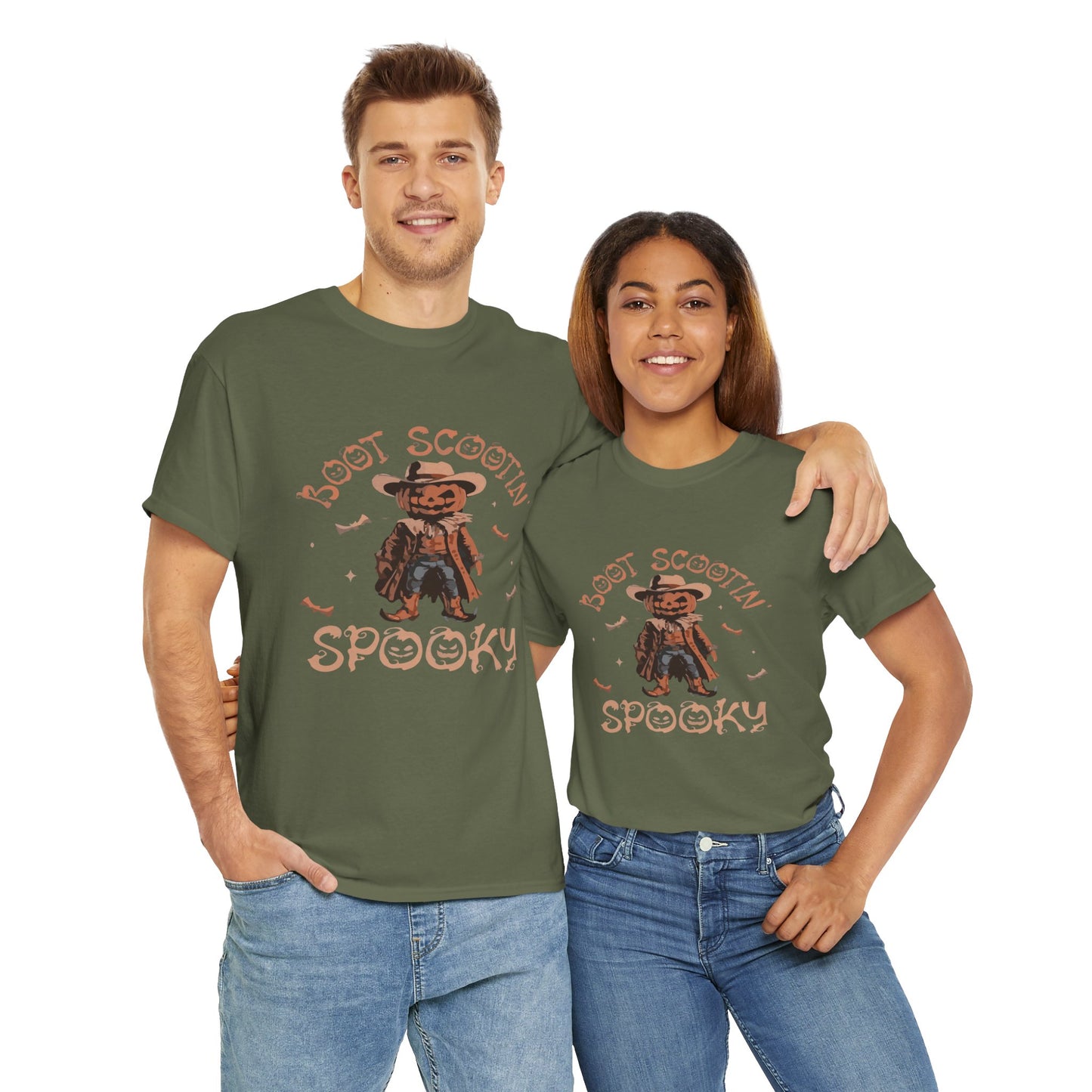 Spooky Cowboy Tee, Unisex Heavy Cotton T-Shirt, Halloween Costume, Fall Fashion, Fun Casual Wear, Gift for Friends, Boot Scootin' [...]