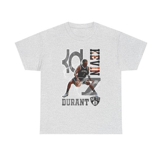 Kevin Durant Unisex Heavy Cotton Tee, Basketball Fan Shirt, Sports Apparel, Gift for Sports Enthusiasts, NBA Style T-Shirt