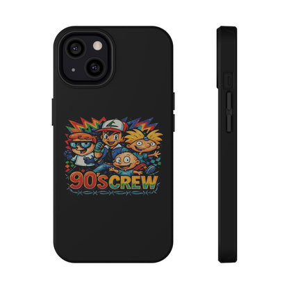 90s Crew Impact-Resistant Phone Case — Retro Cartoon Gamer Design