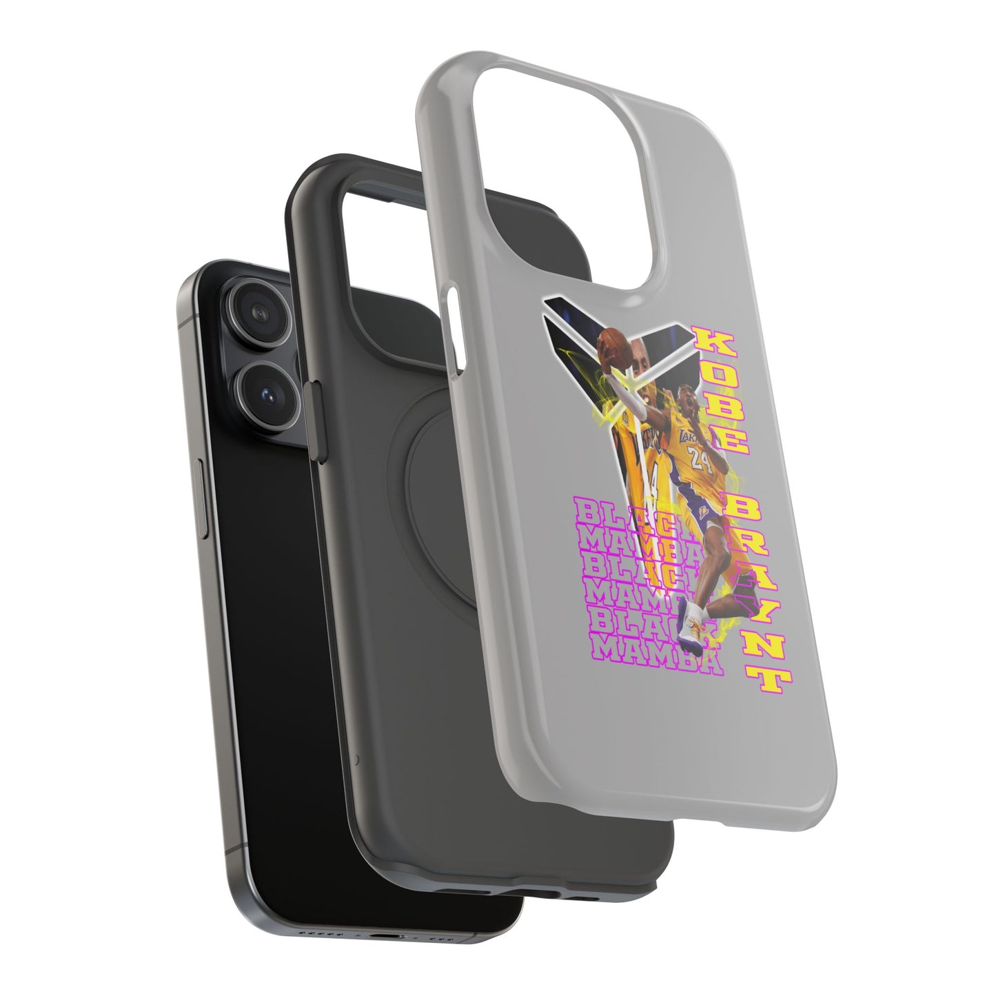Impact-Resistant Phone Case — Bold Retro Basketball Graphic