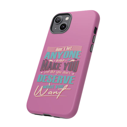Inspirational Phone Case, Motivational Phone Cover, Tough Cases for Her, Gift for Friends, Self-Love Quote Case