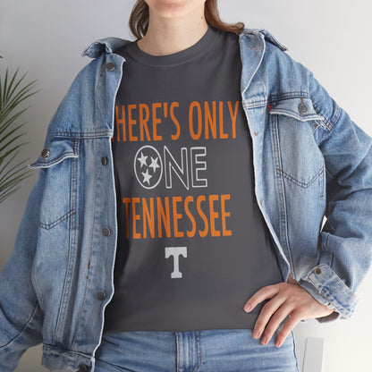 Tennessee Pride Tee, Unisex Heavy Cotton Tee, Tennessee Fans Gift, College Sports Apparel, Casual Everyday Wear, State Pride Shirt