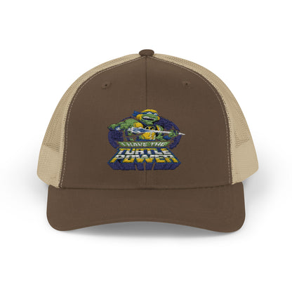Retro Ninja Turtle Snapback Trucker Cap - Fun & Stylish Kids' Accessory