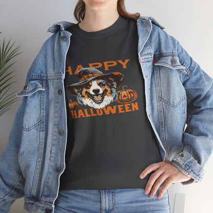 Halloween Dog Graphic Tee, Unisex T-Shirt, Spooky Pet Shirt, Fall Apparel, Trick or Treat Top