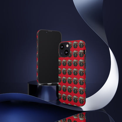 Bold Phone Case, Tough Phone Cover, Red Phone Protector, Unique Gift for Him/Her, Trendy Tech Accessory
