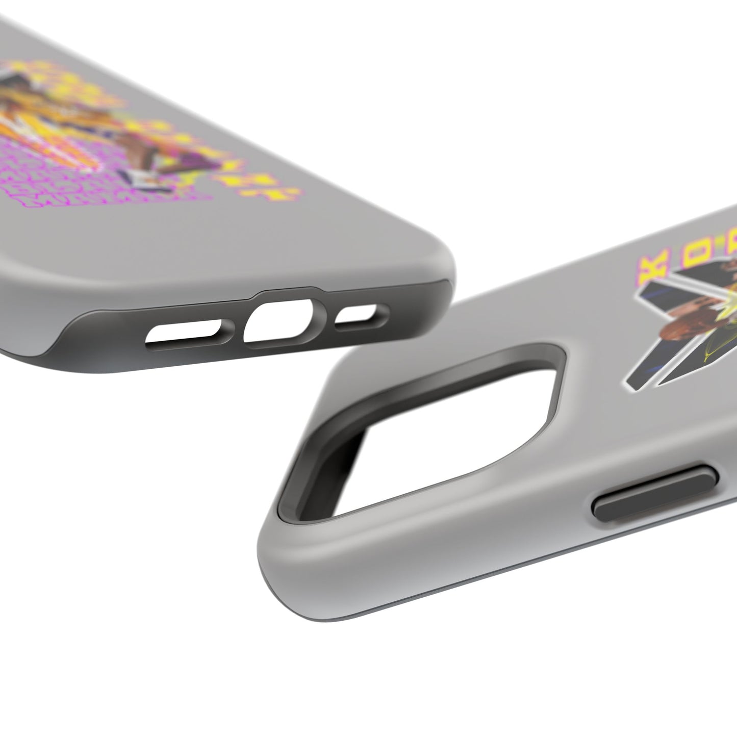 Impact-Resistant Phone Case — Bold Retro Basketball Graphic