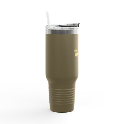 Alien Coffee Mug for Area 51 Fans, Travel Drinkware, 40oz Insulated Tumbler, Perfect for Road Trips, Gifts for UFO Lovers, Sci-Fi Inspired